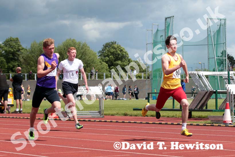 100 metres at the Annual Inter-Counties Schools, Cleveland v Cumbria v Durham v Northumberland at Claireville Stadium, Middlesbrough